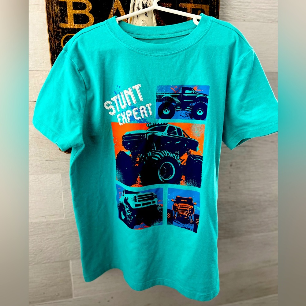 Carter's Blue Monster Truck Short Sleeve Tee